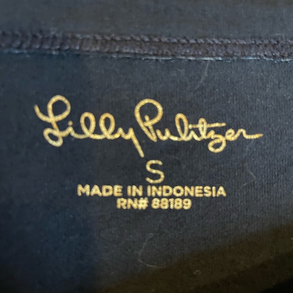 Lilly Pulitzer Tshirt Dress in Black size Small - Picture 2 of 5